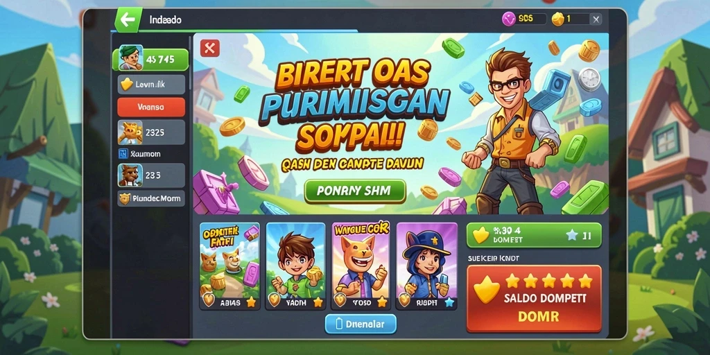 Tampilan awal aplikasi 62IDN yang menarik.