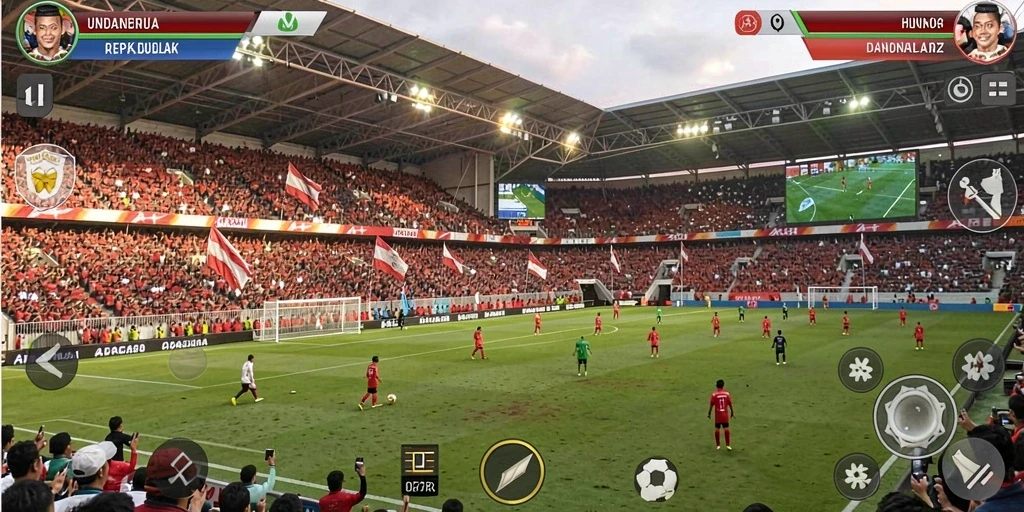 Tangkapan layar menampilkan karakter utama dalam petualangan.
