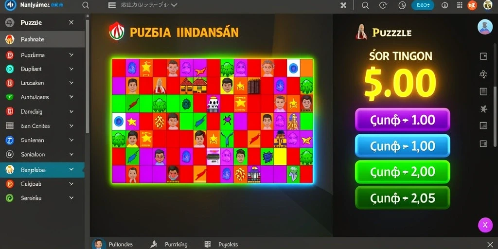 Tampilan menu utama BIGCOR78 yang menarik.