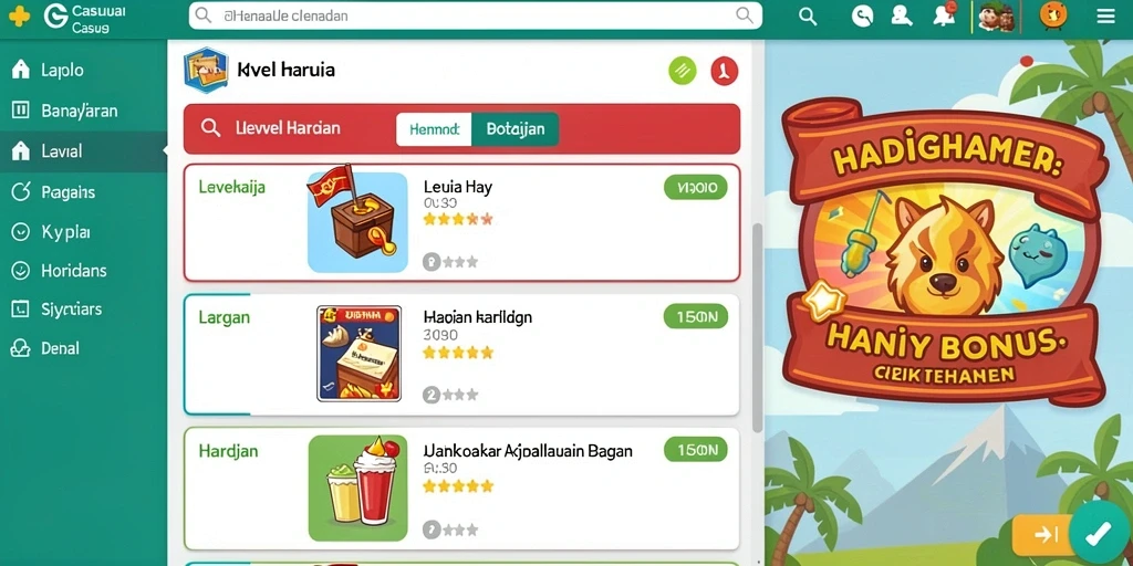 Tampilan antarmuka yang user-friendly.