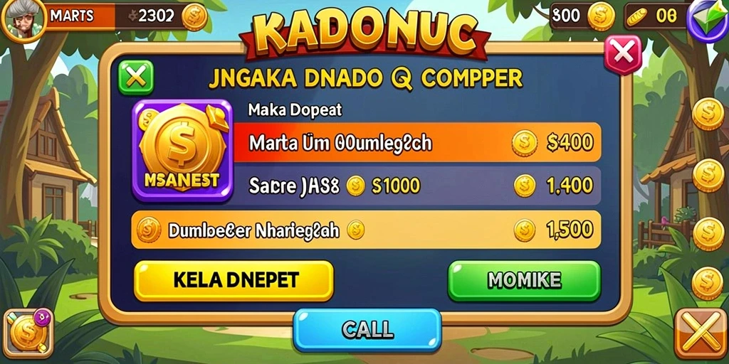 Tampilan menu utama GARUDA999 yang menarik.