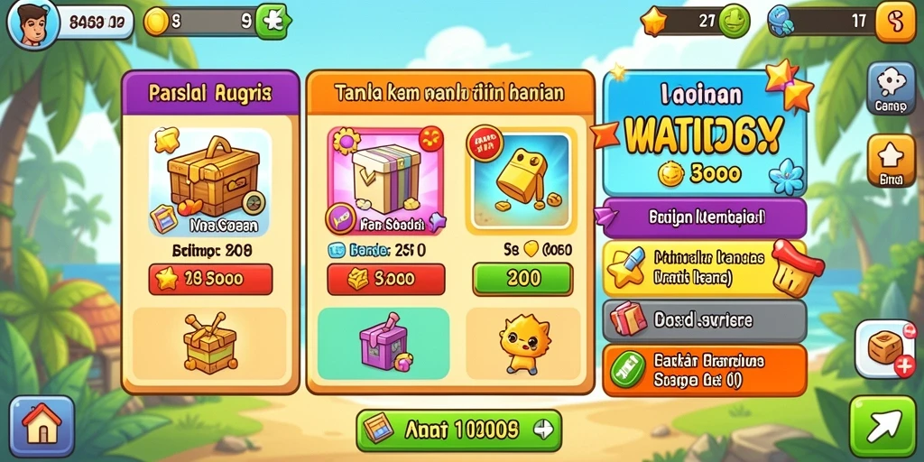 Tampilan awal aplikasi LUCKYMINO yang menarik dan penuh warna.