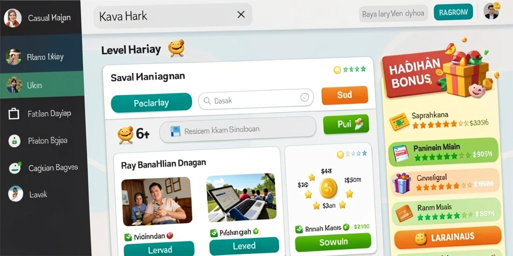 Tampilan antarmuka yang menarik dan mudah digunakan.