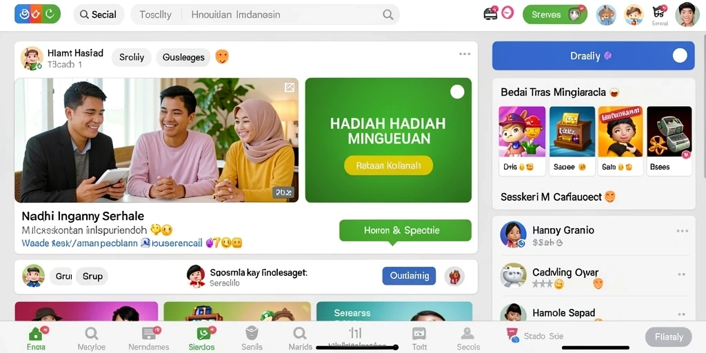 Gambaran antarmuka yang menarik dan ramah pengguna.