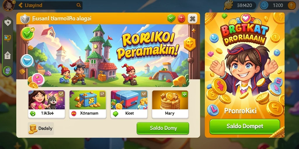 Tampilan grafis NAGAWIN yang memukau.