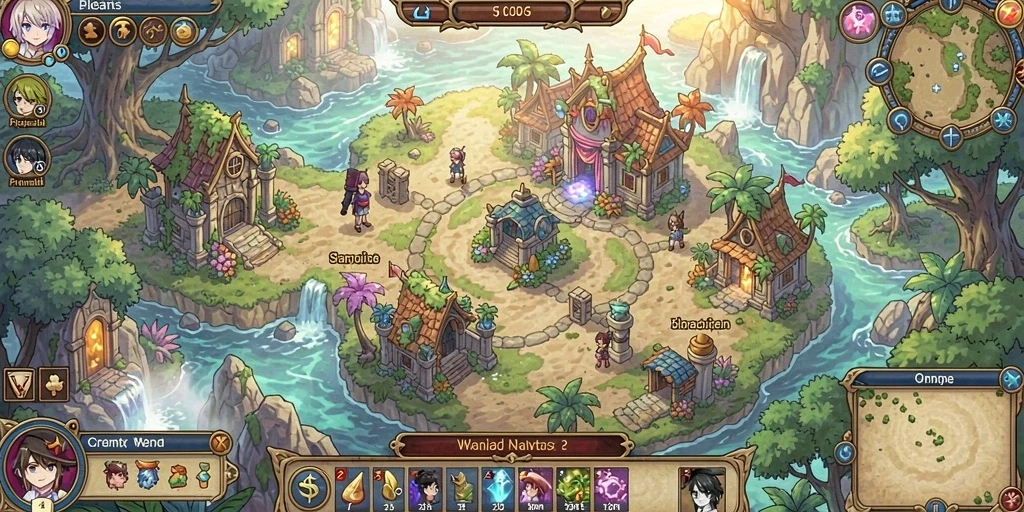 Tampilan awal game yang menarik dan mudah dipahami.
