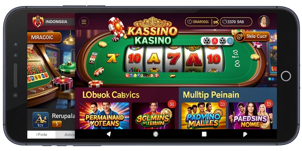Tampilan utama aplikasi SAMBALTOTO yang user-friendly.