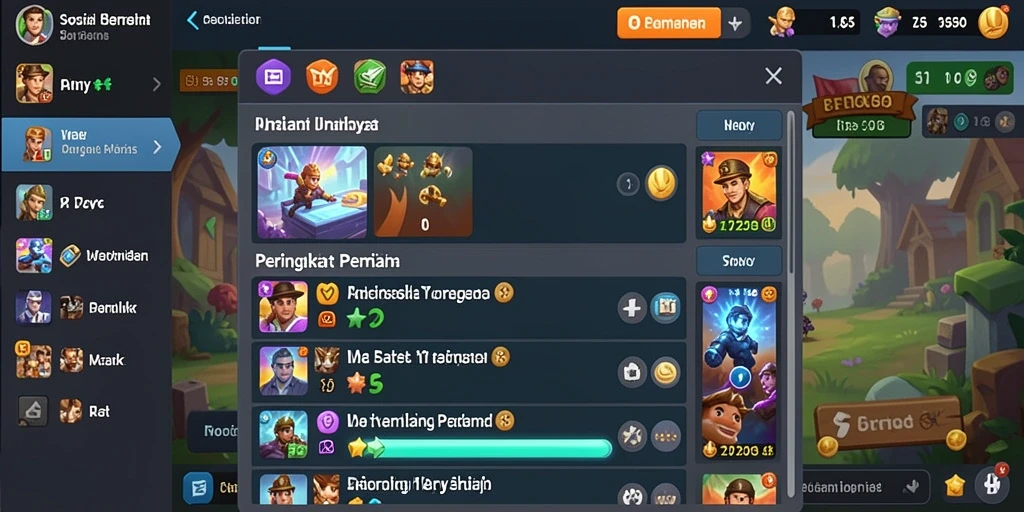 Tampilan awal game yang menarik dan interaktif.