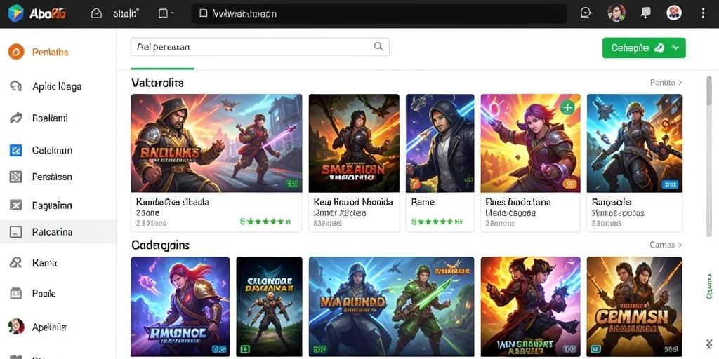 Tampilan awal permainan yang memukau dan menggoda.