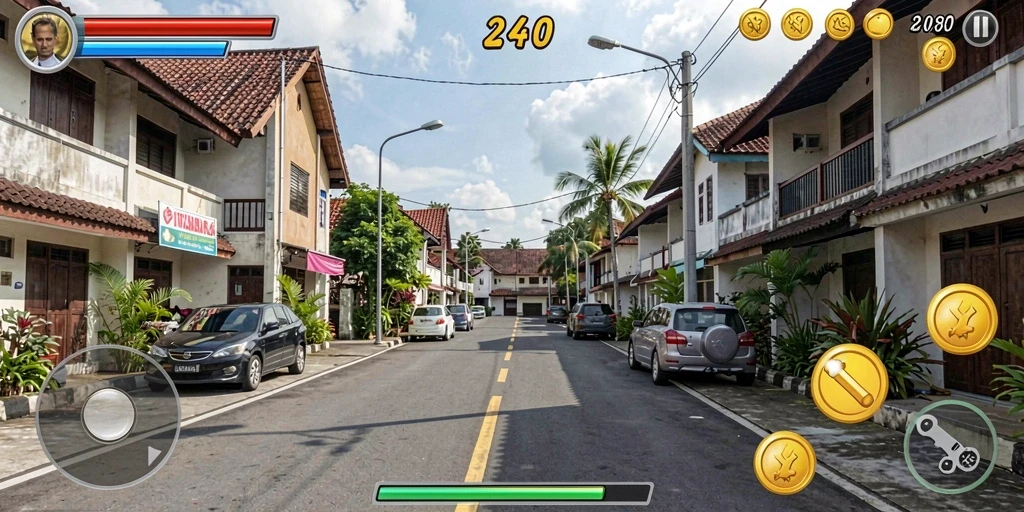 Antarmuka permainan yang intuitif dan menarik.